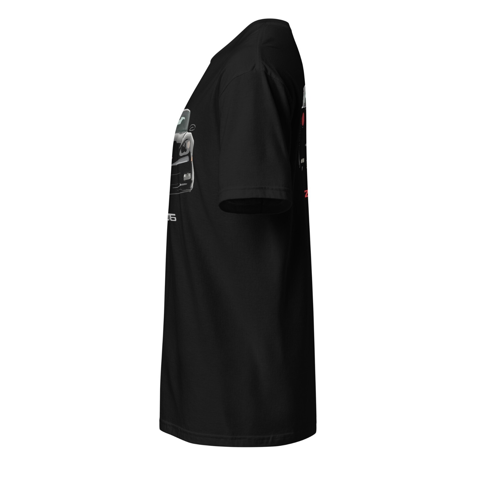 Black vette C6 Z06 Front and Rear Short-Sleeve Unisex T-Shirt Black gallery