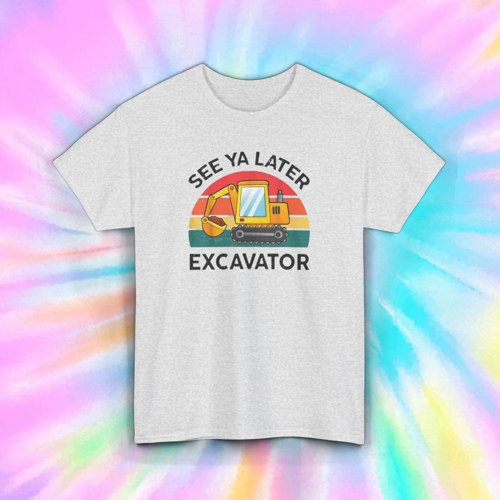 See Ya Later Excavator T-Shirt Construction Worker Funny Graphic Tee S-5XL gallery