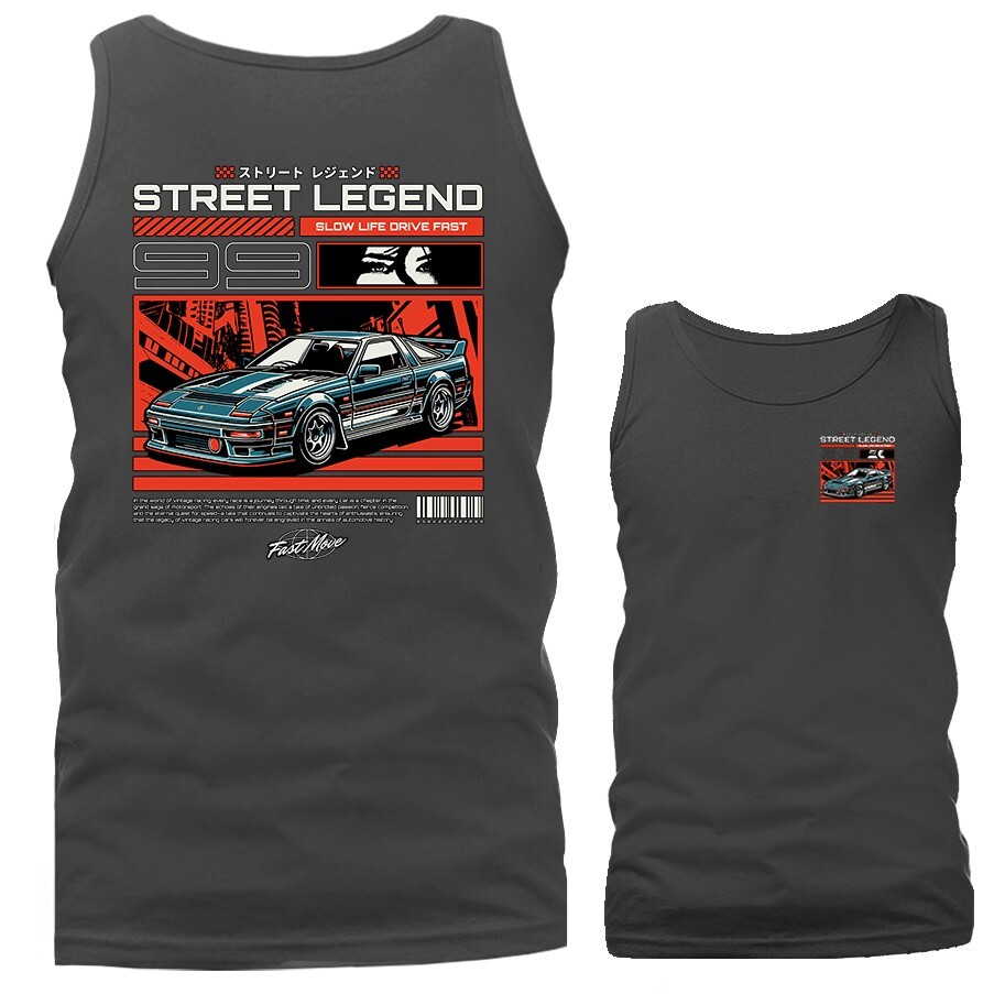 Street Legend Imported Tuned Custom JDM Sports Car Tank Top gallery