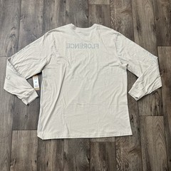 Florence Marine X Echo Organic Long Sleeve T-Shirt Men’s Size XL Beige