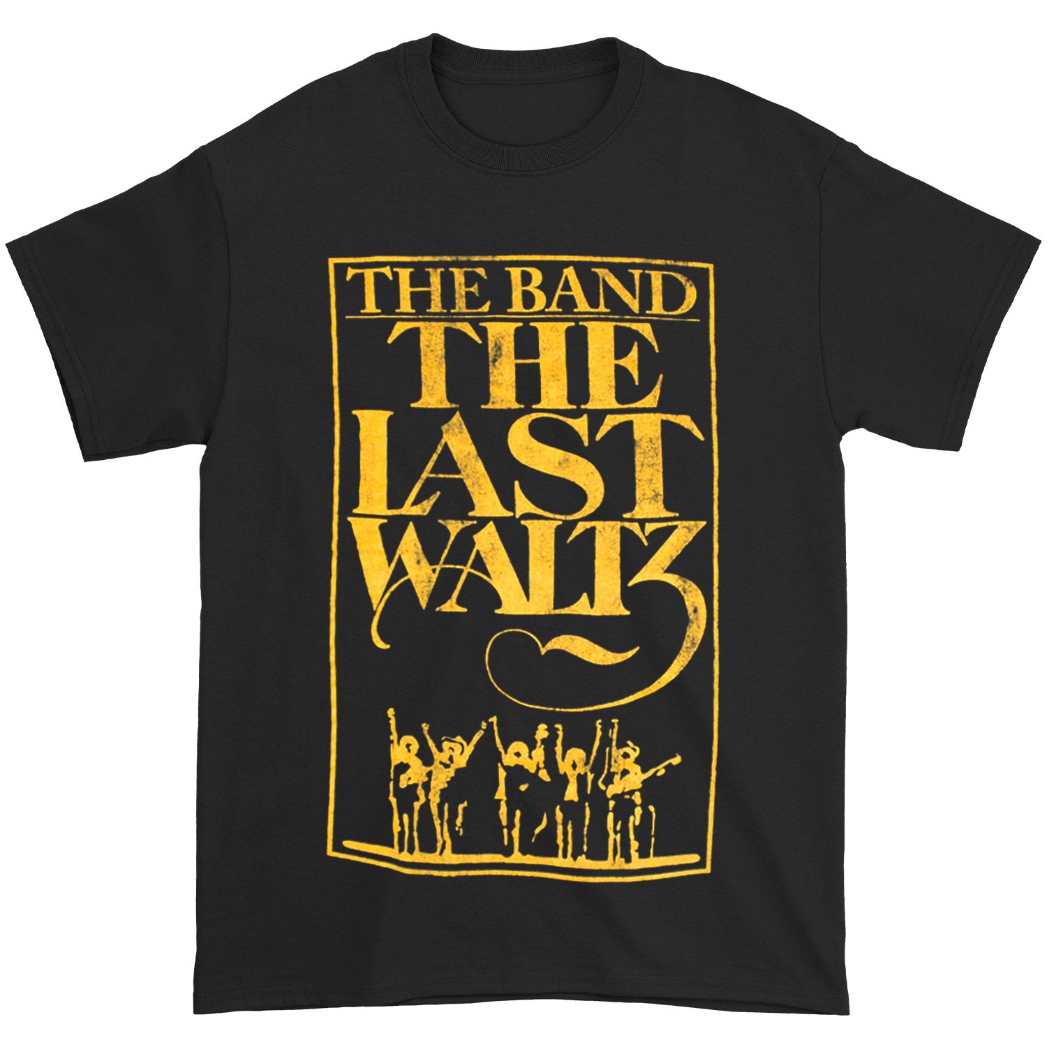 Men's Band The Last Waltz Distressed Slim Fit T-shirt Medium Black gallery