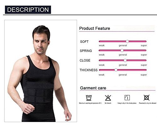 US Men Shaper Vest Full Body Slimming Tummy Underwear Shapewear Beer Belly Shirt gallery
