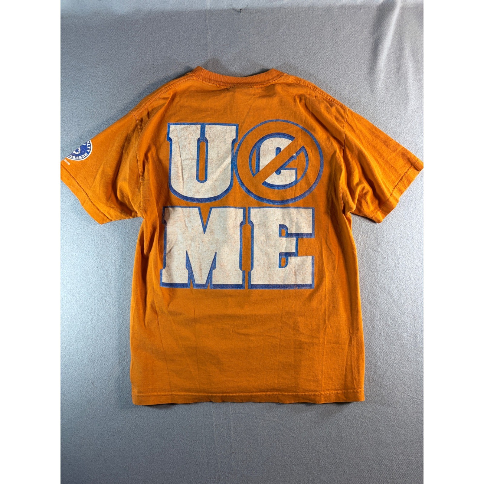 WWE John Cena Never Give Up Cenation Orange Graphic T-Shirt Mens Large gallery