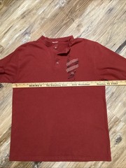 Harley Davidson XL Bowling Green, KY Maroon 1/4 Button Up T-Shirt No Cuffs