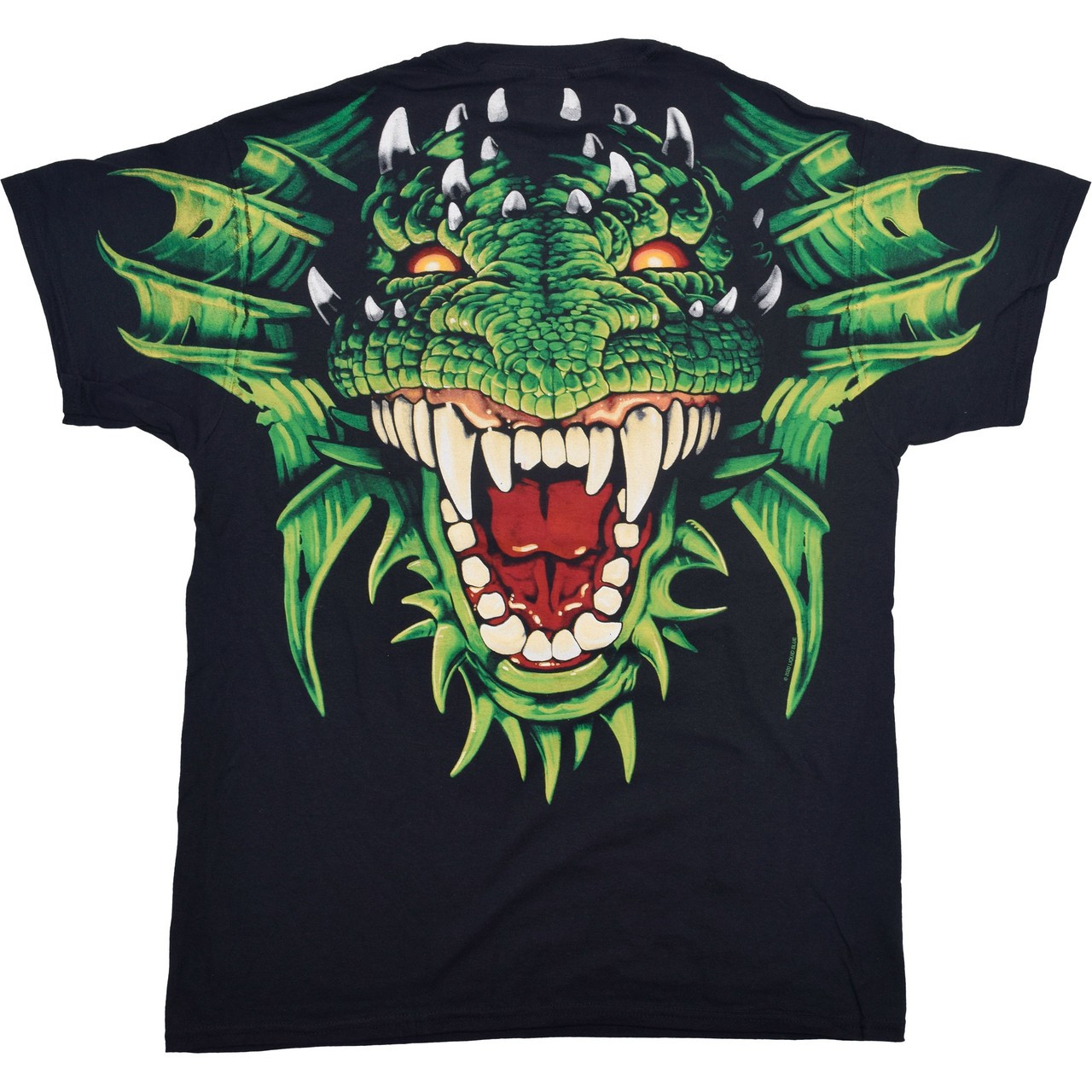 Dragon Head Clearance Black T-Shirt Liquid Blue gallery
