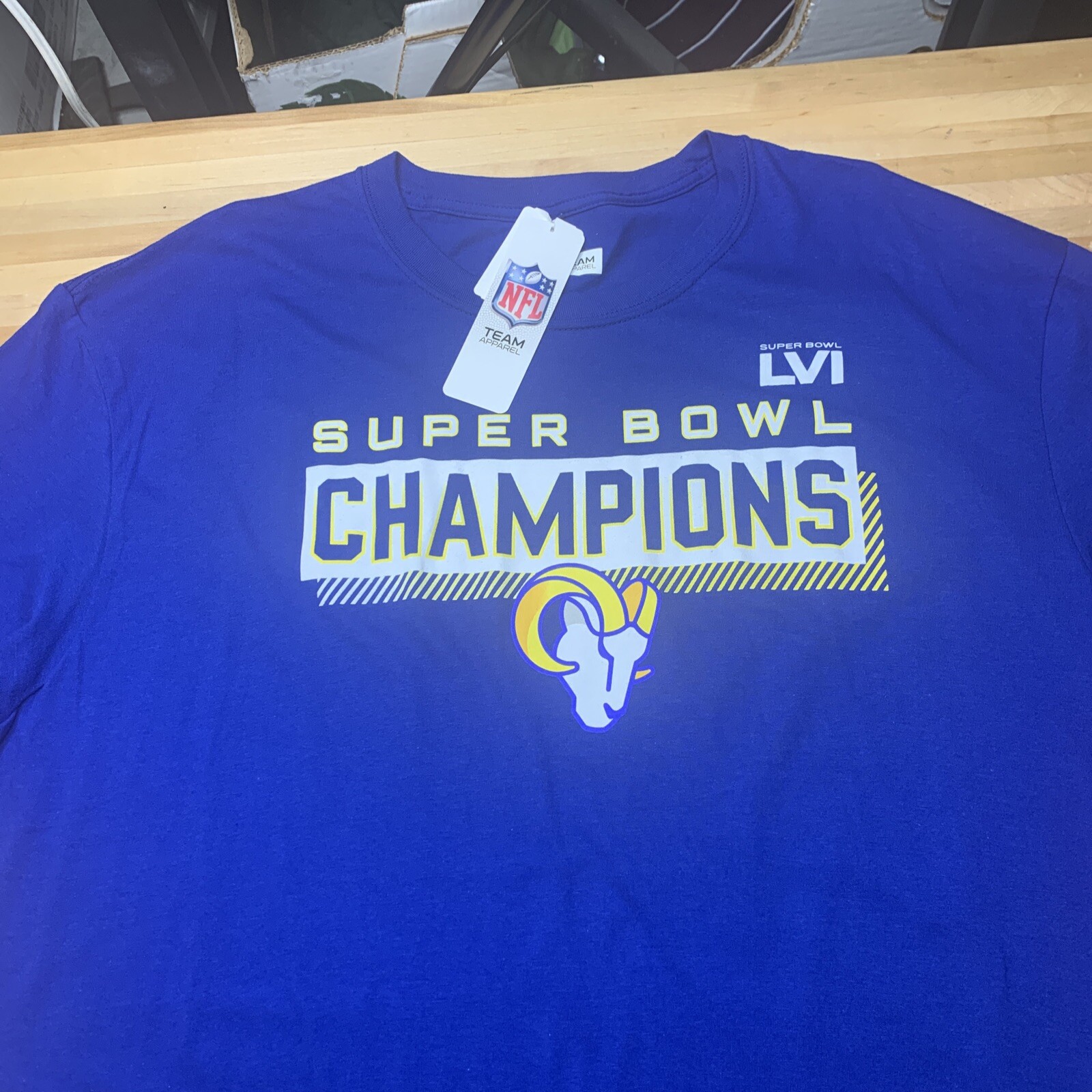 Los Angeles Rams Mens Super Bowl LVI Champions 2021-2022 T-Shirt Fanatics S-XL gallery