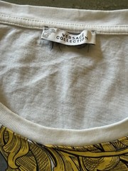 Versace Collection White Nero Stampa Print Crew Neck Short Sleeve T Shirt XXL