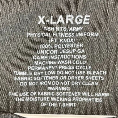 U.S Army T-Shirt Mens XL Black - GoArmy.Com - Ft. Knox Fitness Uniform (1042) gallery