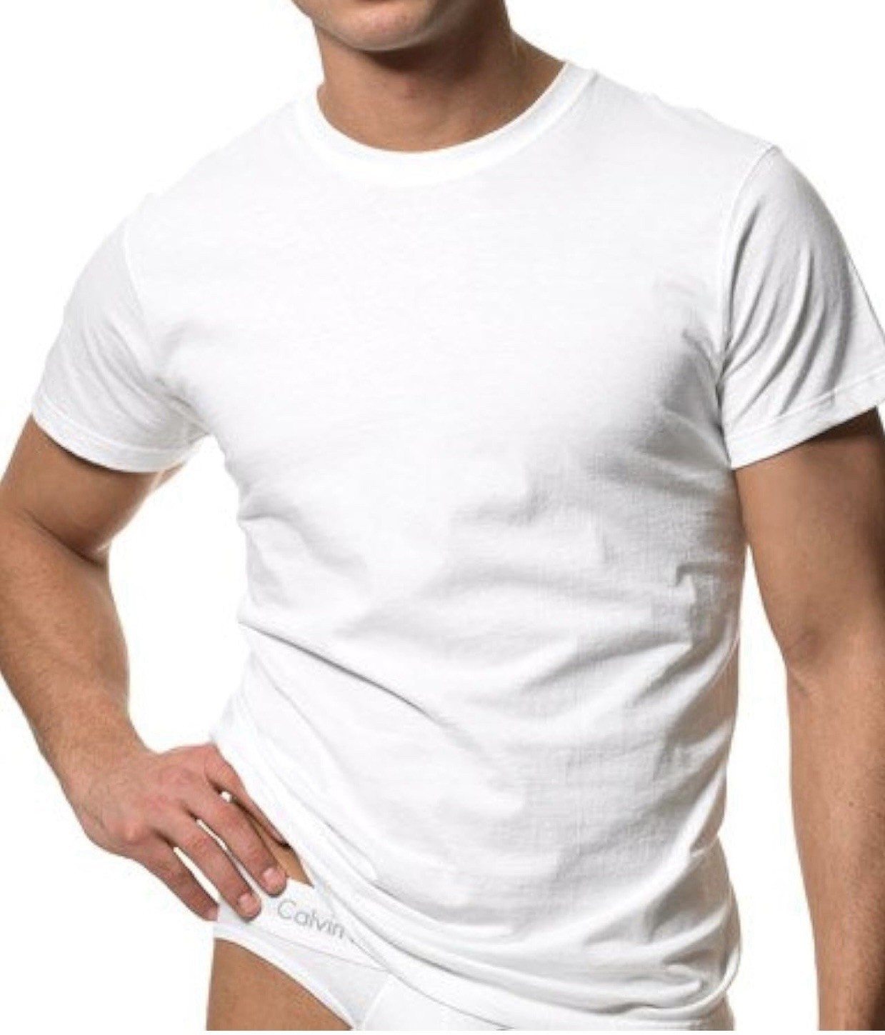 Calvin Klein 3 Pack White Tshirts gallery