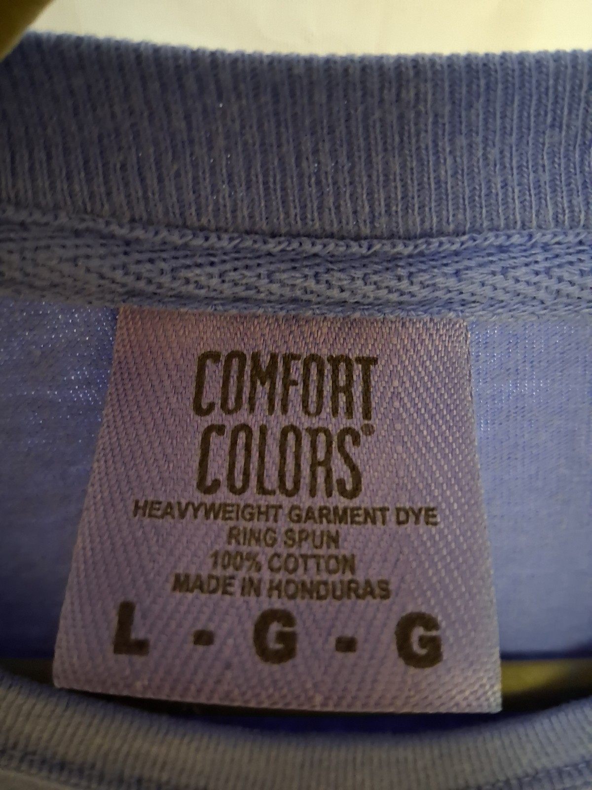 Comfort Colors Adult 100% USA Cotton Heavyweight RS Long Sleeve T-Shirt LG Blue gallery