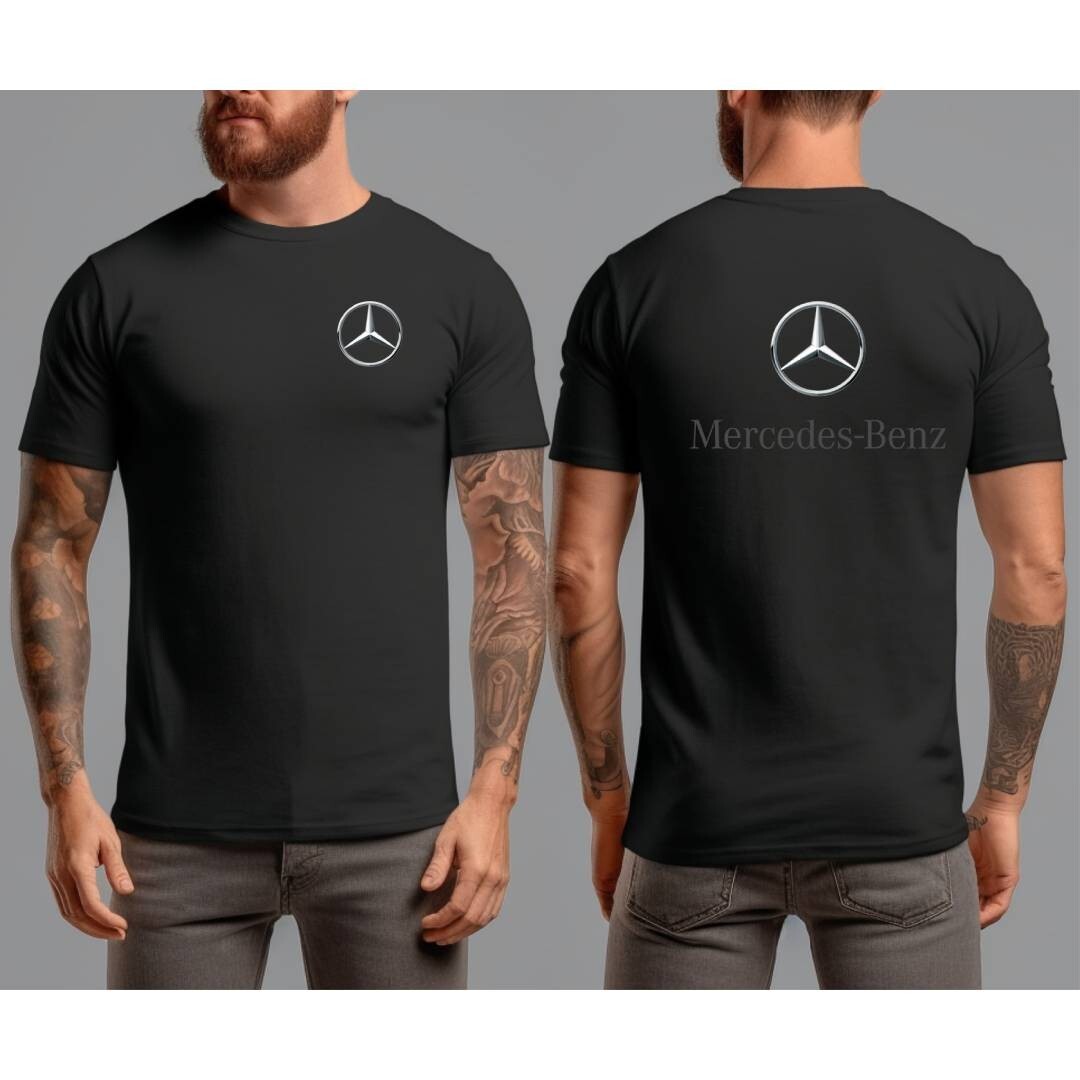 Mercedes Benz Motor Thsirt AMG Black Tee Front and Back Gildan Unisex T-Shirt gallery