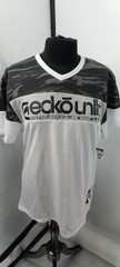 Ecko Unltd Men’s T-Shirt WHITE Black Camo Design Graphic V-Neck EO31K806