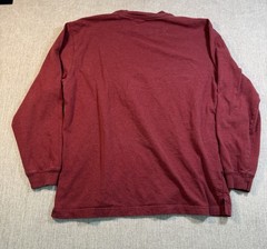 Pendleton Men’s Long Sleeve Deschutes Pocket Tee Size M 100% Cotton Maroon Red