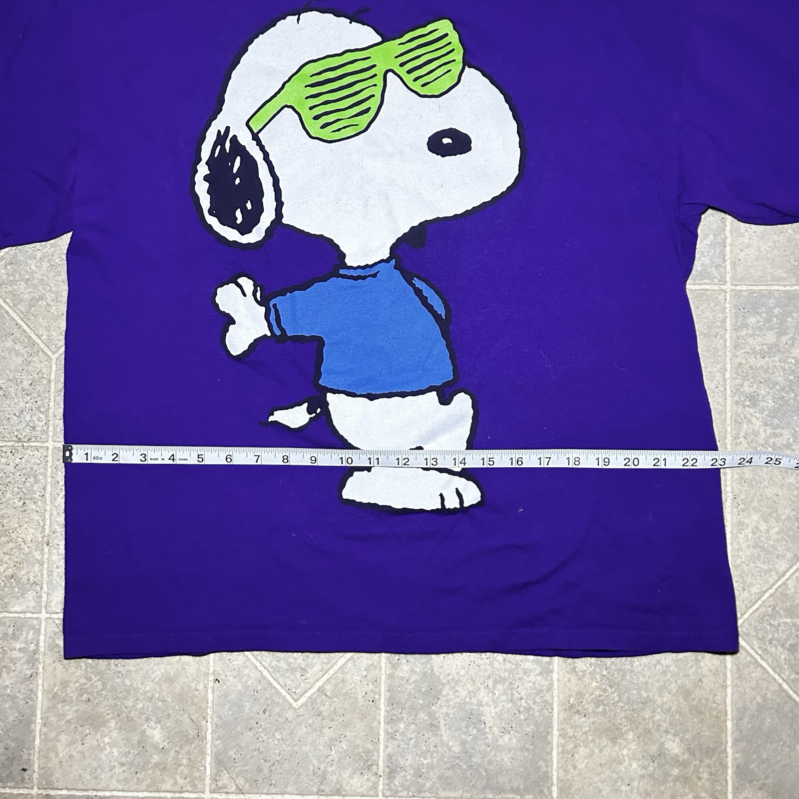 2 Peanuts Snoopy T-Shirt Mens XL Short Sleeve Blue Crew Neck I'll Do It Tomorrow gallery