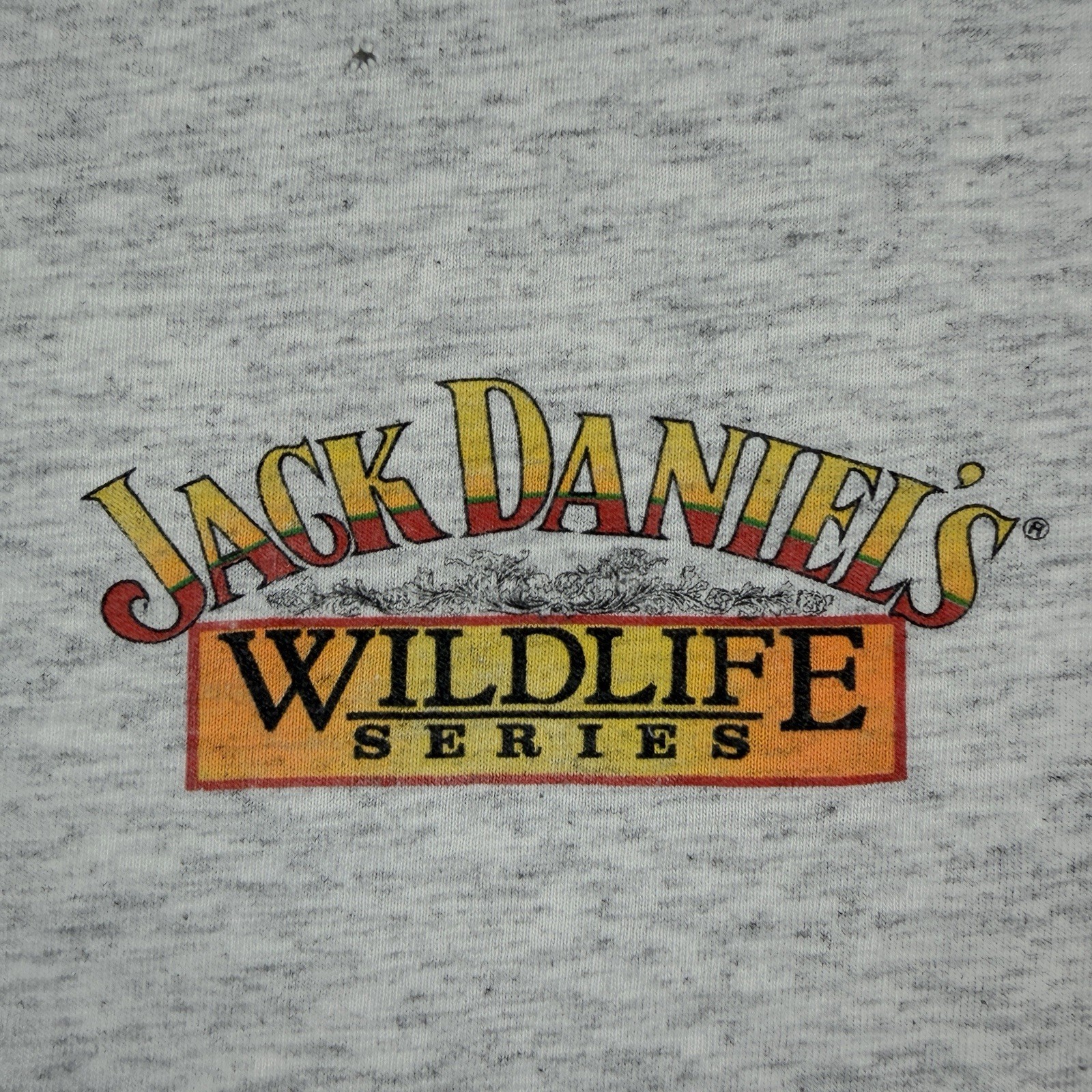 Vintage Jack Daniel's Wildlife Series Timber Wolf T Shirt Gray Single Stitch XL gallery