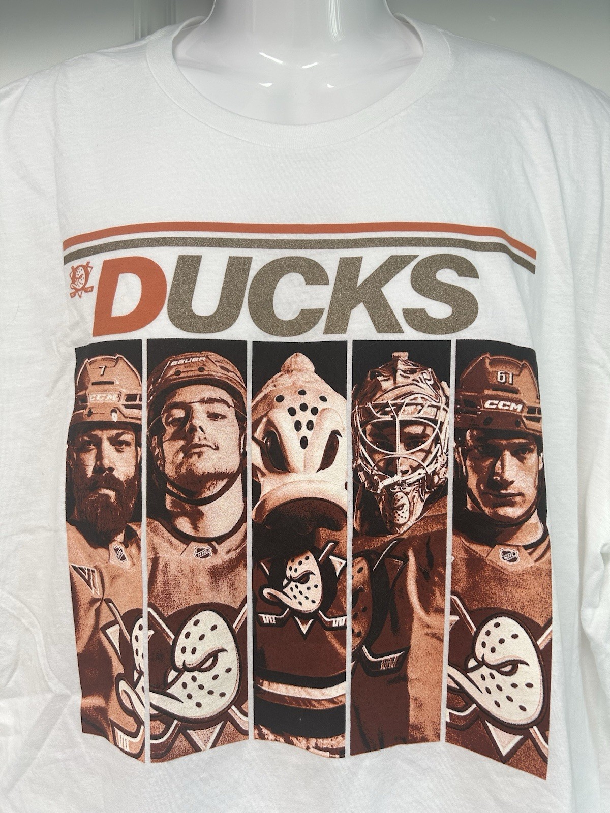 NEW ANAHEIM DUCKS HOCKEY NHL PROMO T SHIRT MENS XL