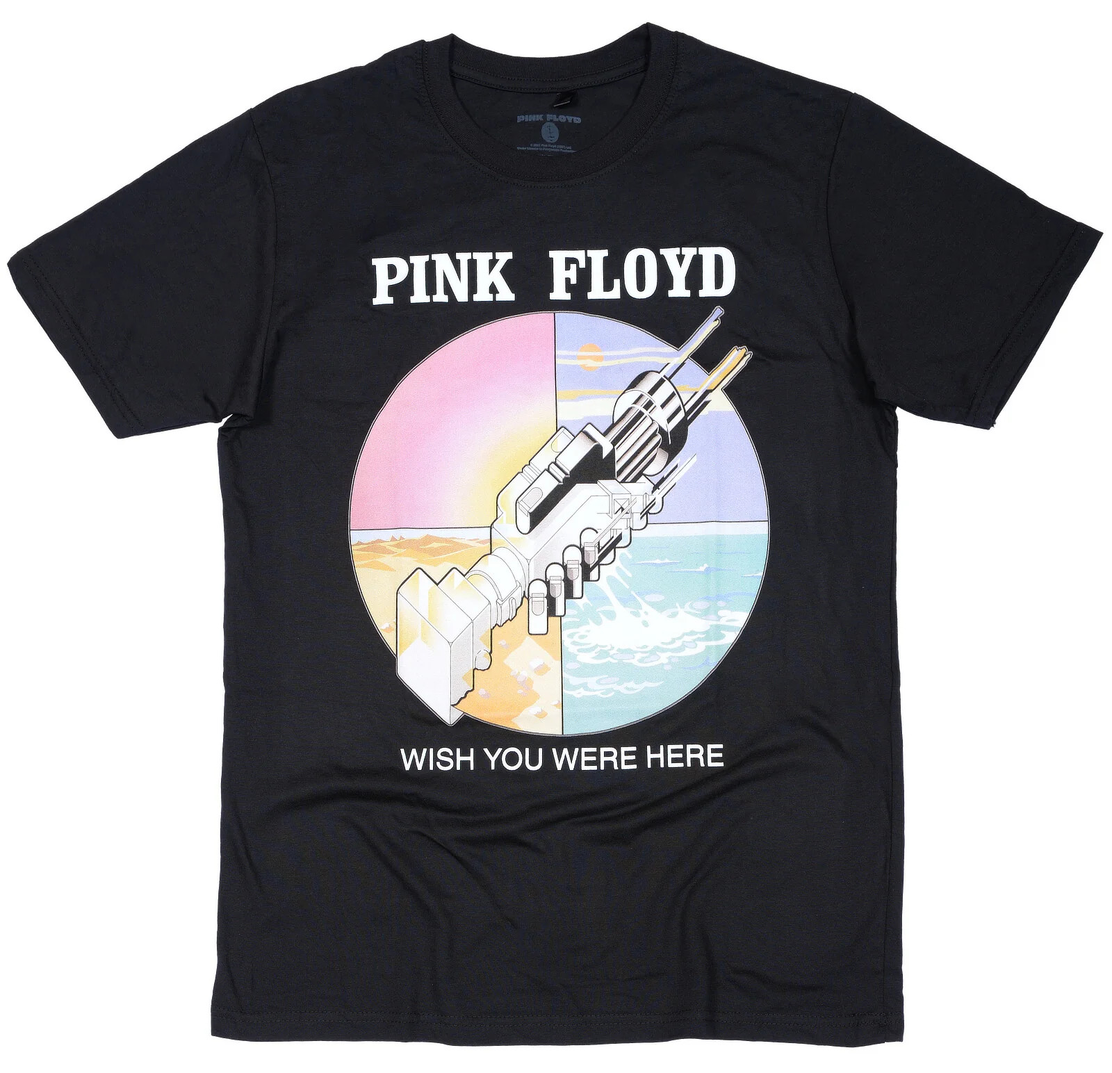 Pink Floyd T-Shirt Wish You Were Here Circle Icons Black NEW OFFICIAL SMLXLXXL gallery