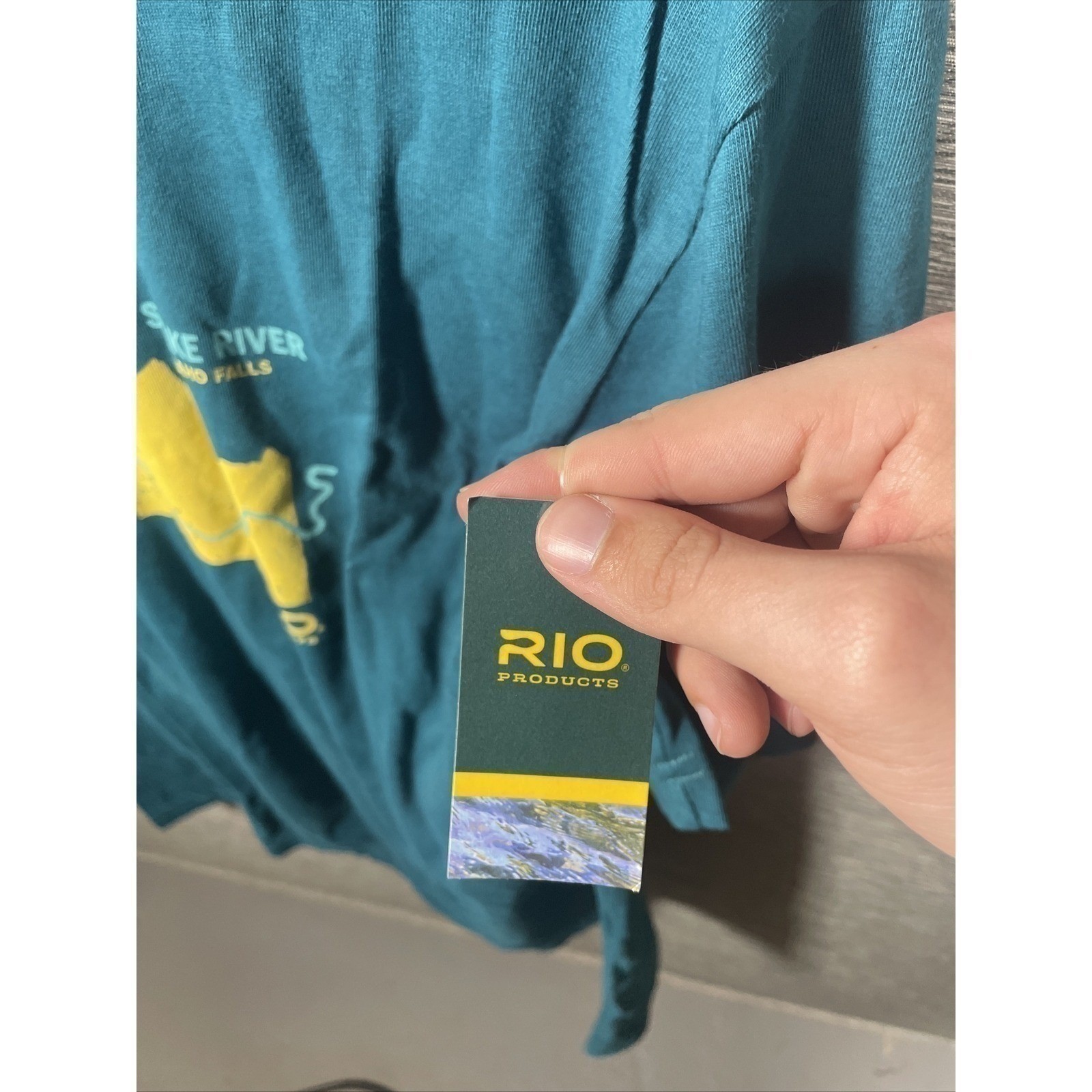 Rio Products Snake River Idaho Falls Blue Shirt Size Large New gallery