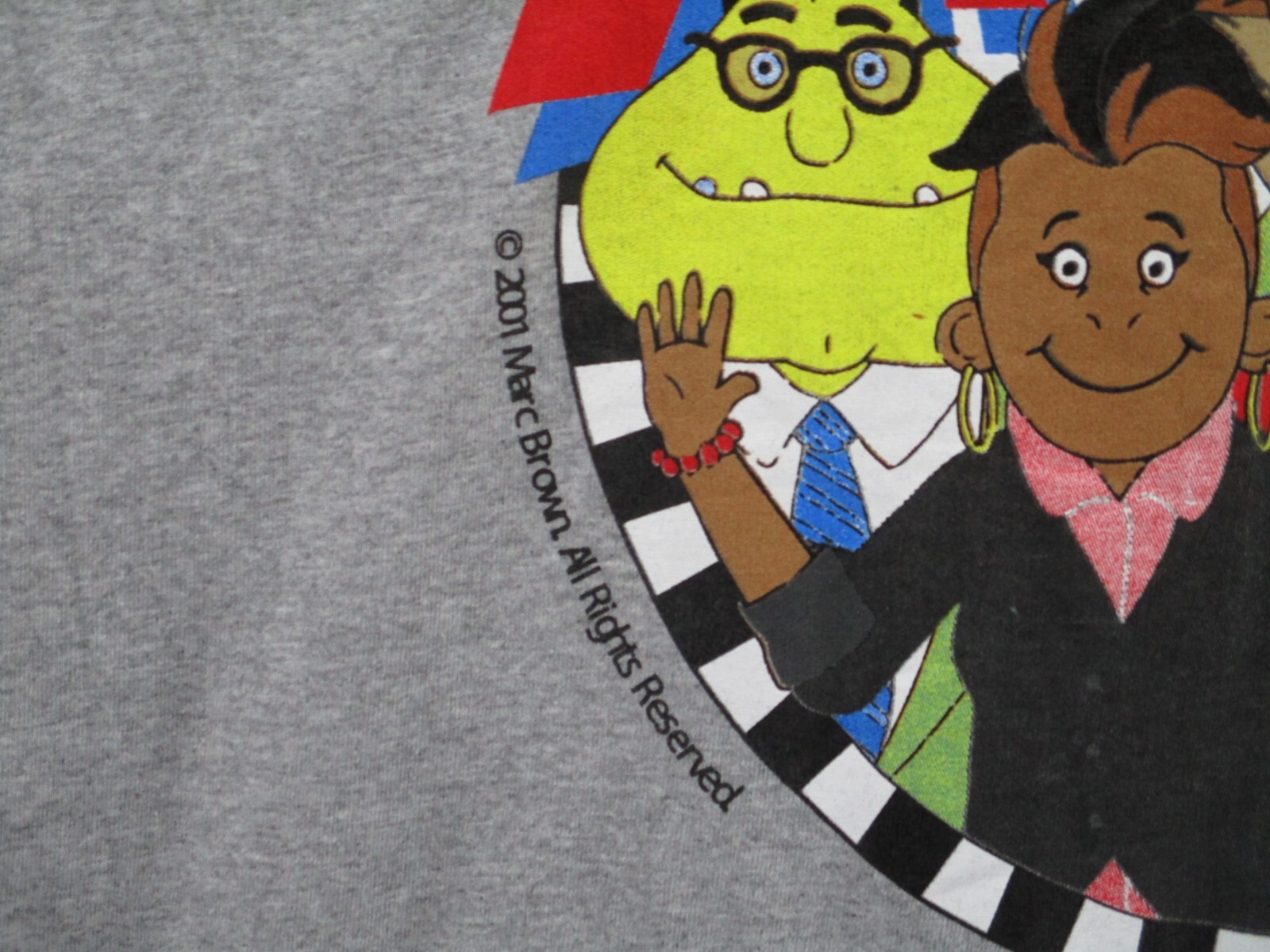 Arthur Animated Series Finale Shirt Adult Large Gray Binky Francine D.W. gallery