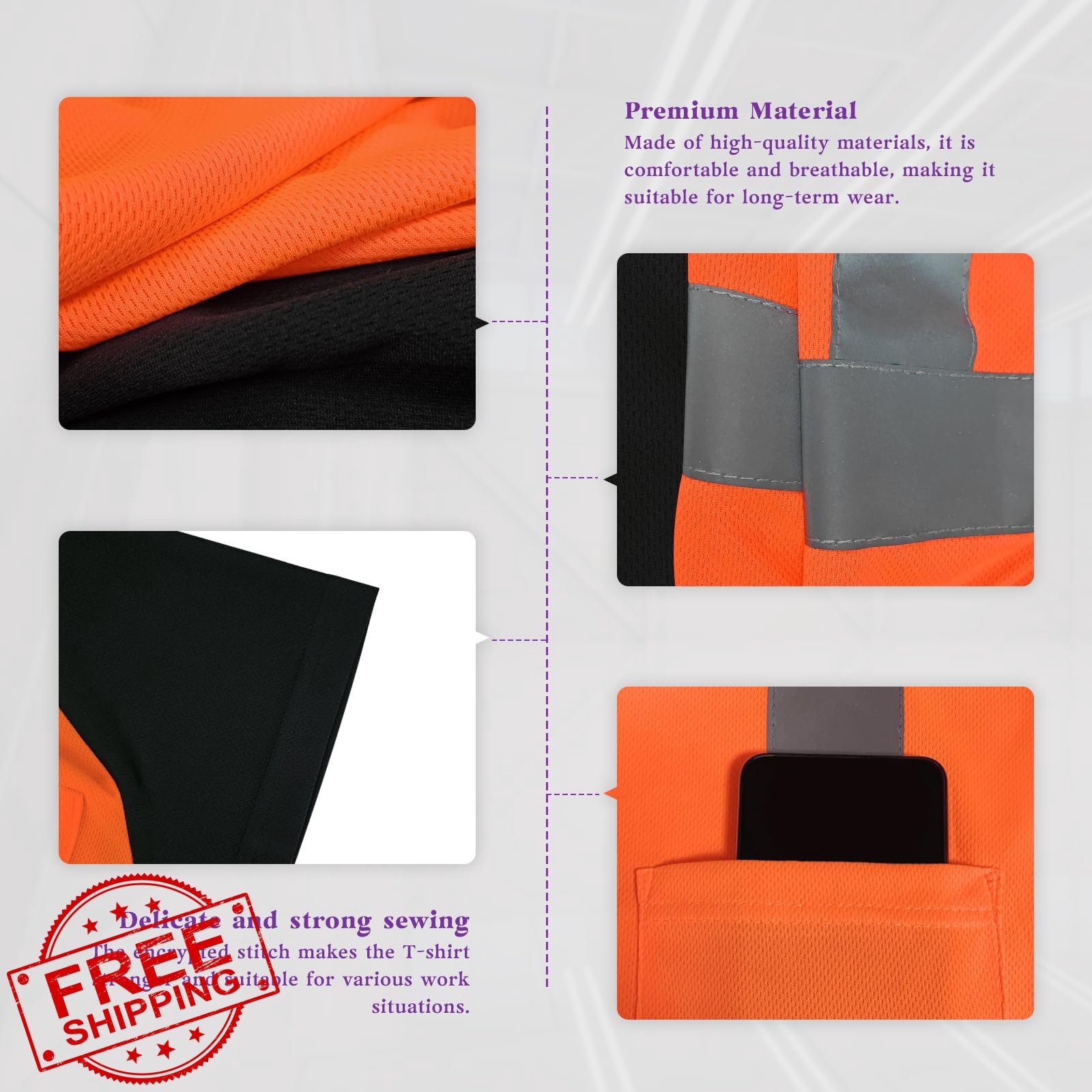 Besentinels V-orange X-Small Hi Vis Shirts gallery