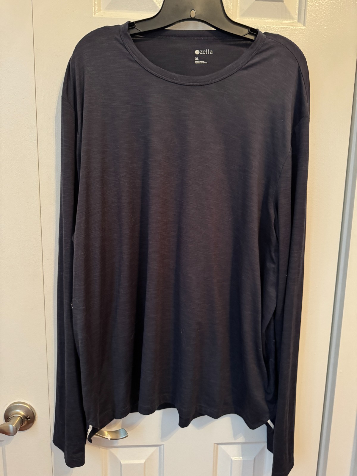 ZELLA MENS Perform Train T SHIRT - Navy Eclipse - Long Sleeve - XL gallery