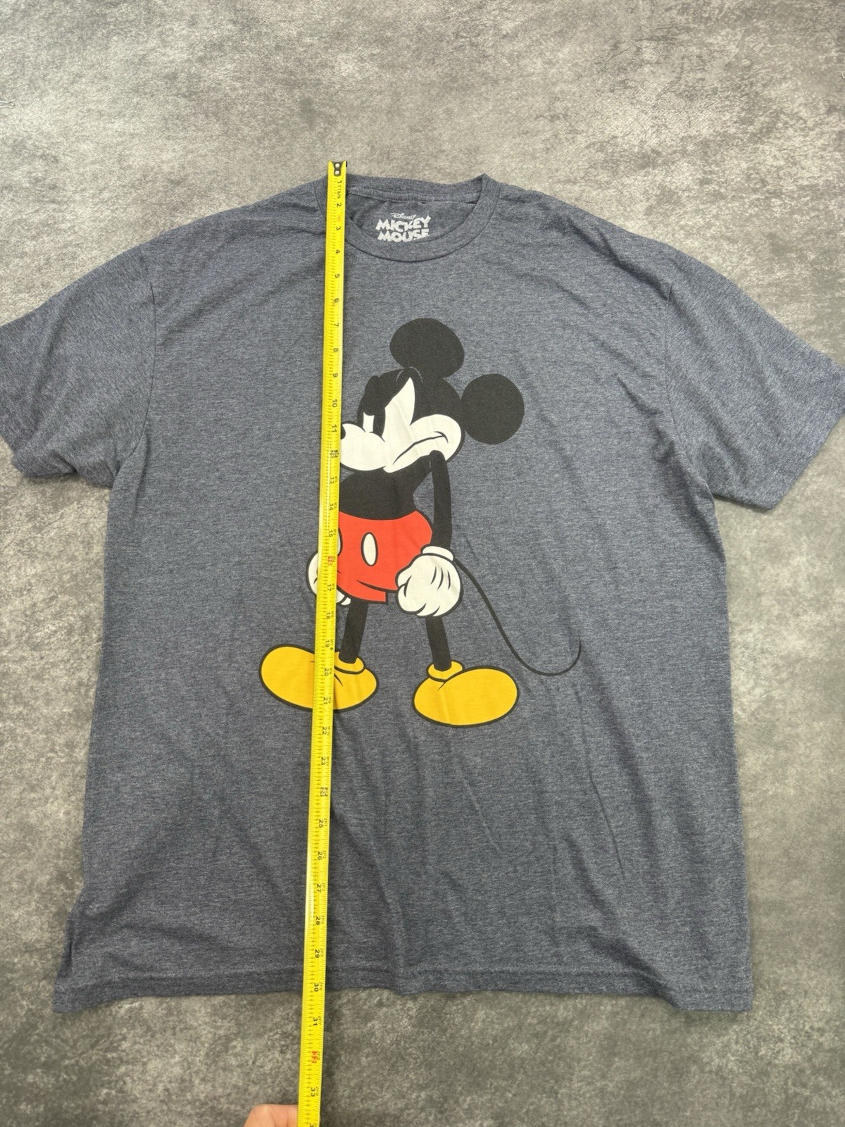 Disney Mickey Mouse Mens T-Shirt Size XL Blue Gray Top Graphic Print Tee gallery
