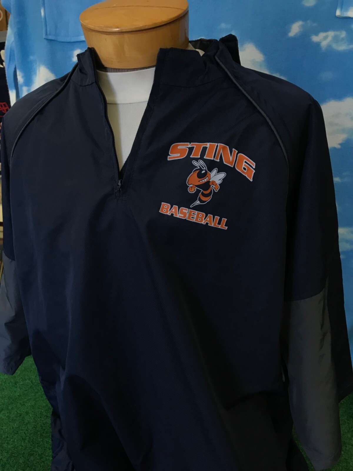 Bloomfield Sting Jacket Short Sleeves 2XL XXL Rawlings 1/4 Zip C20 gallery