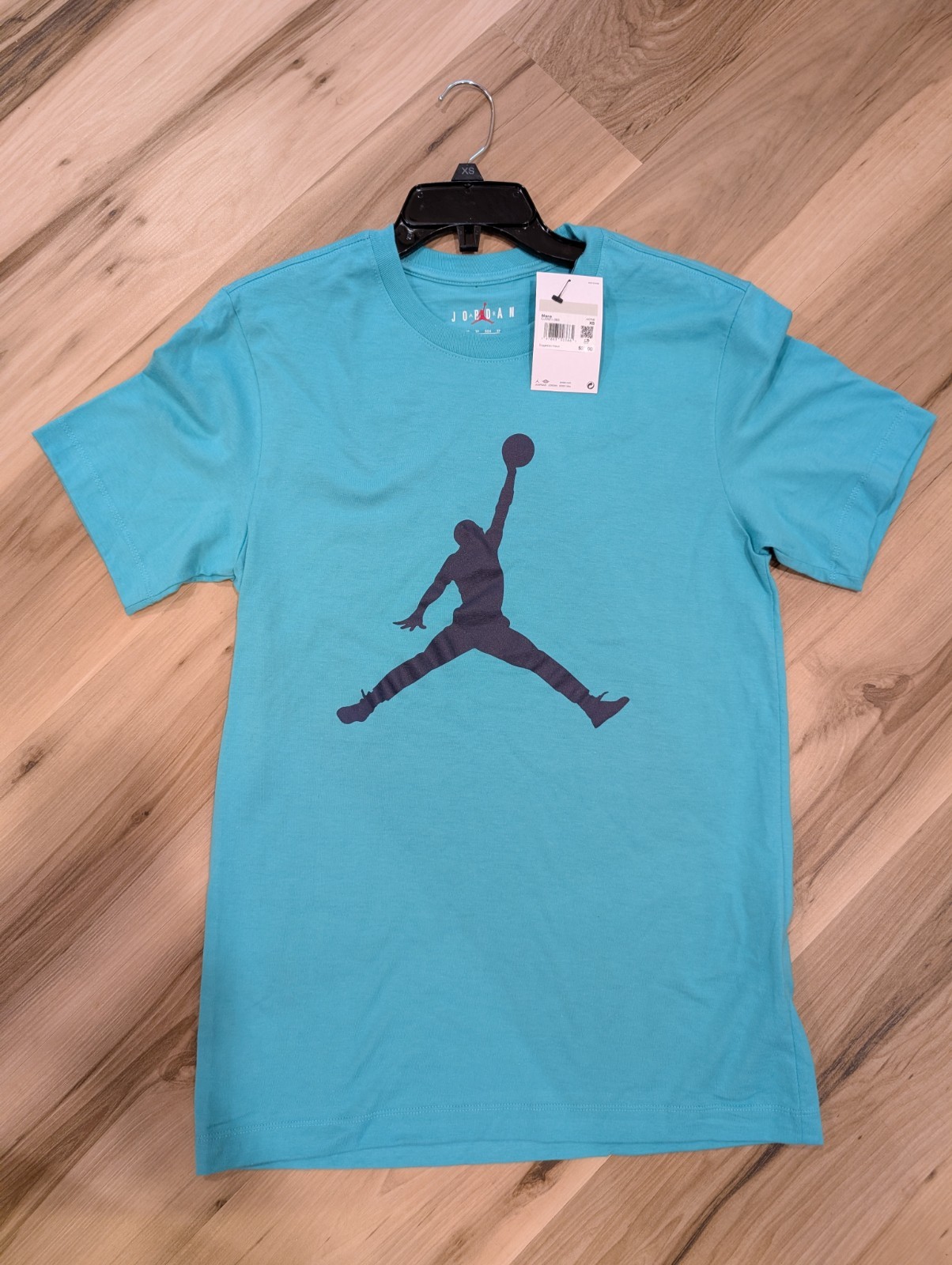Jordan Men’s Jordan Jumpman Logo Shirt Sz. XS NEW CJ0921-393 Light Blue/Teal gallery