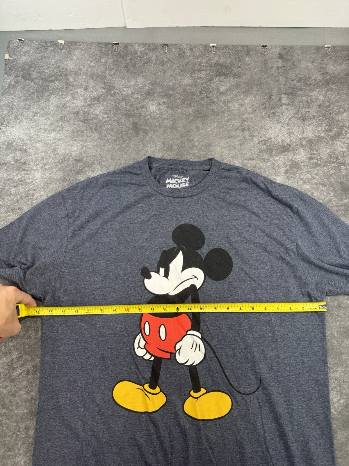 Disney Mickey Mouse Mens T-Shirt Size XL Blue Gray Top Graphic Print Tee gallery