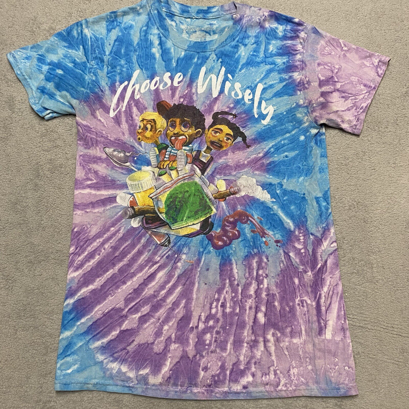 Dreamville J Cole Shirt Size Small Tie Dye KOD Choose Wisely Hip Hop gallery