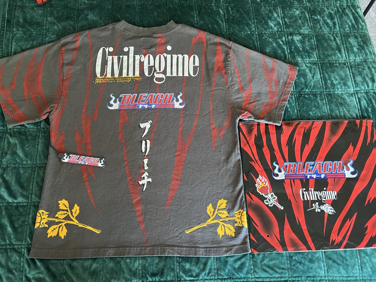 Civil Regime Bleach Ichigo Hollow’s Chaos 199X Vintage Ashe Size Small Brand New gallery