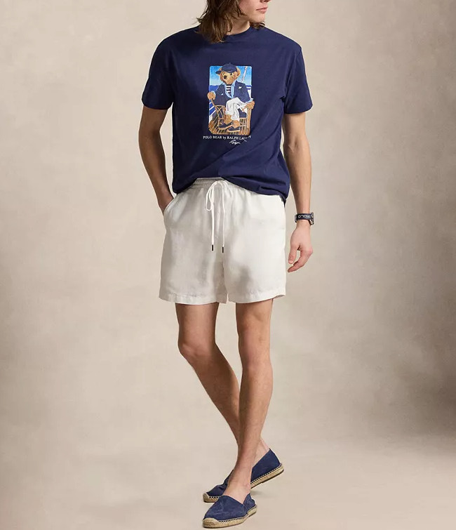 *NEW* Men Polo Ralph Lauren Classic Fit Bear Graphic Tee NAVY (710B18547001) 👍 gallery