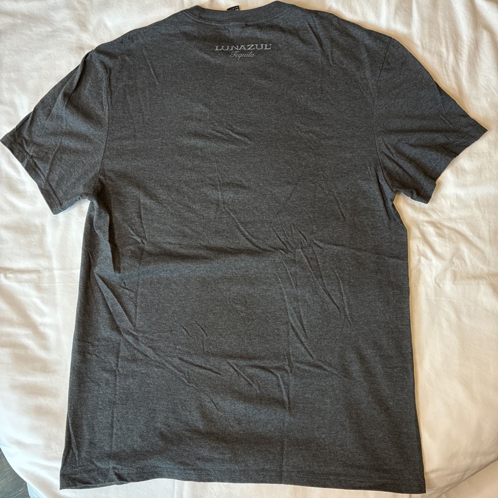 Lunazul Tequila T-shirt Men's Medium Stretch Cotton Dark Gray NWOT gallery