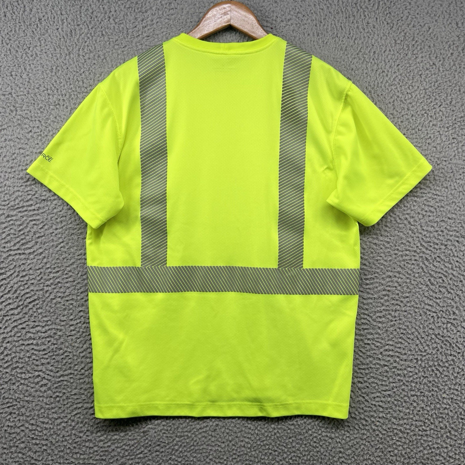 Carhartt Reflective Shirt Mens Medium Neon Yellow Pocket T High Visibility Work gallery