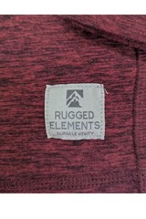 Rugged Elements Heather Burgundy Performance Shirt Men’s Large Outdoor Workout