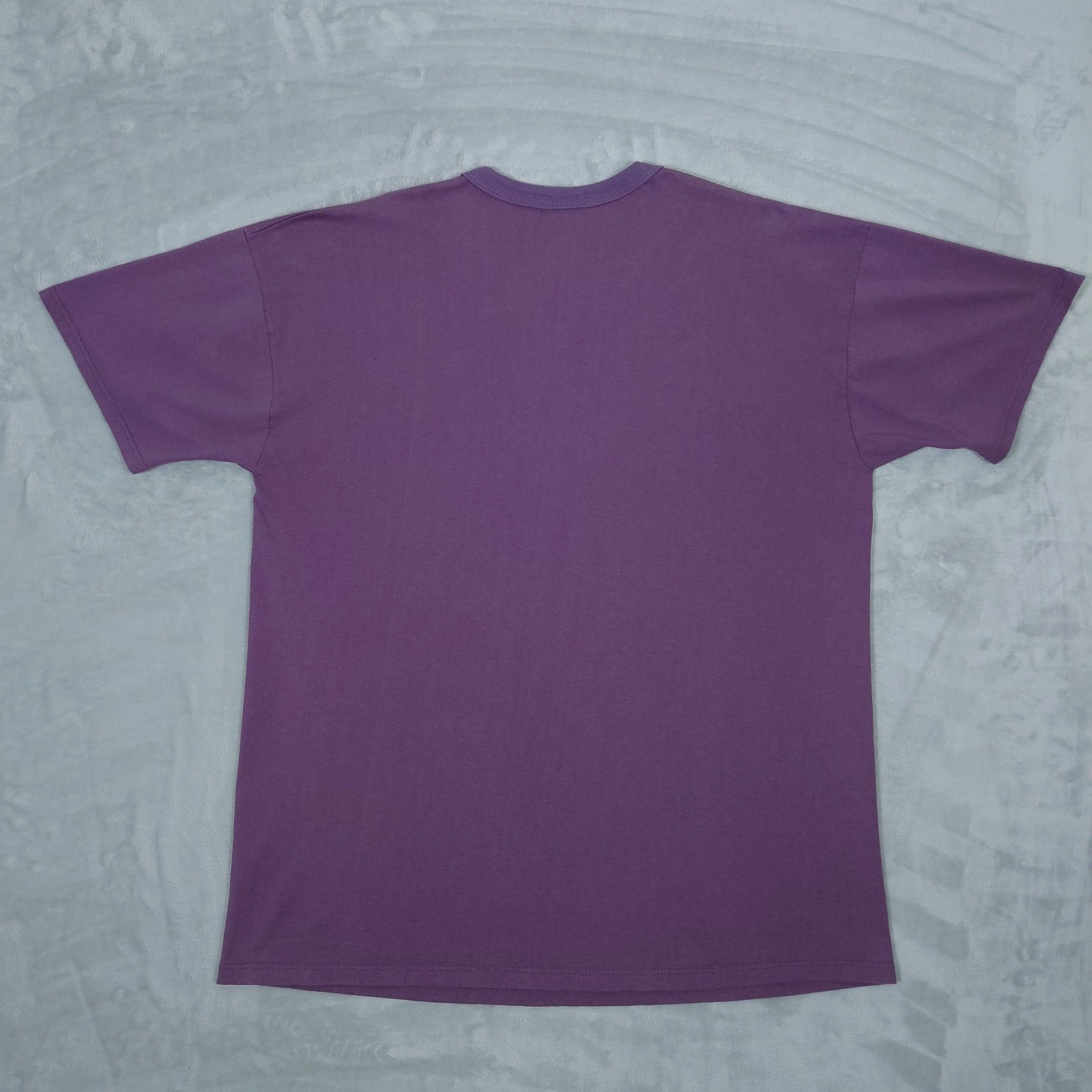 Vintage Russell Athletic T Shirt Mens XL Purple Blank Tee Made USA Crewneck 90s gallery