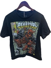 Marvel Deadpool Comic Cover Graphic T Shirt Black Variant Edition Mens Medium