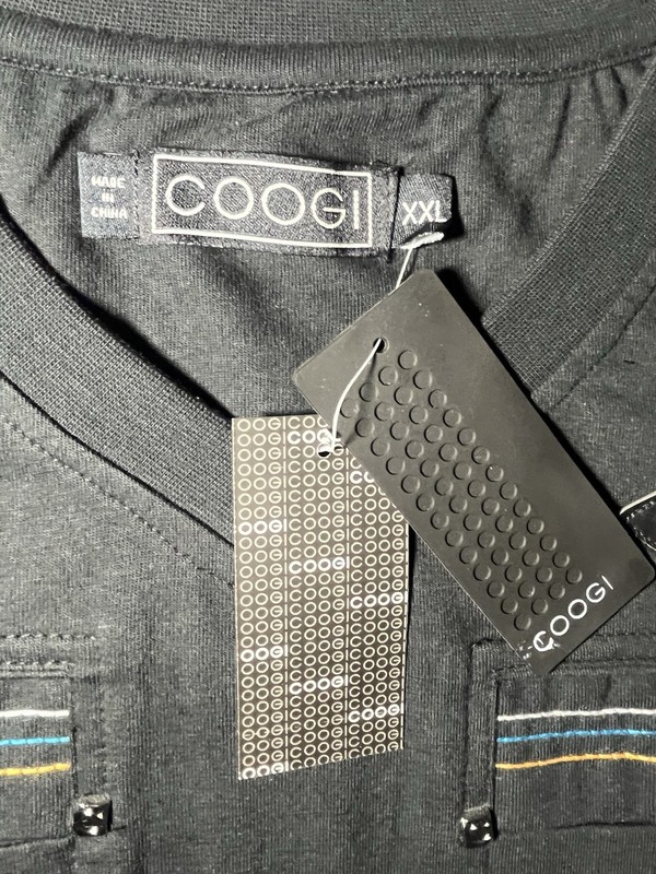 Coogi Australia Vintage Rare Men’s Casual  Design Short Sleeve Shirt  T 2XL NWT