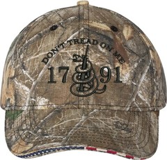 Don’t Tread On Me 2nd Amendment Gun Embroidered One Size Fits All Baseball Hats