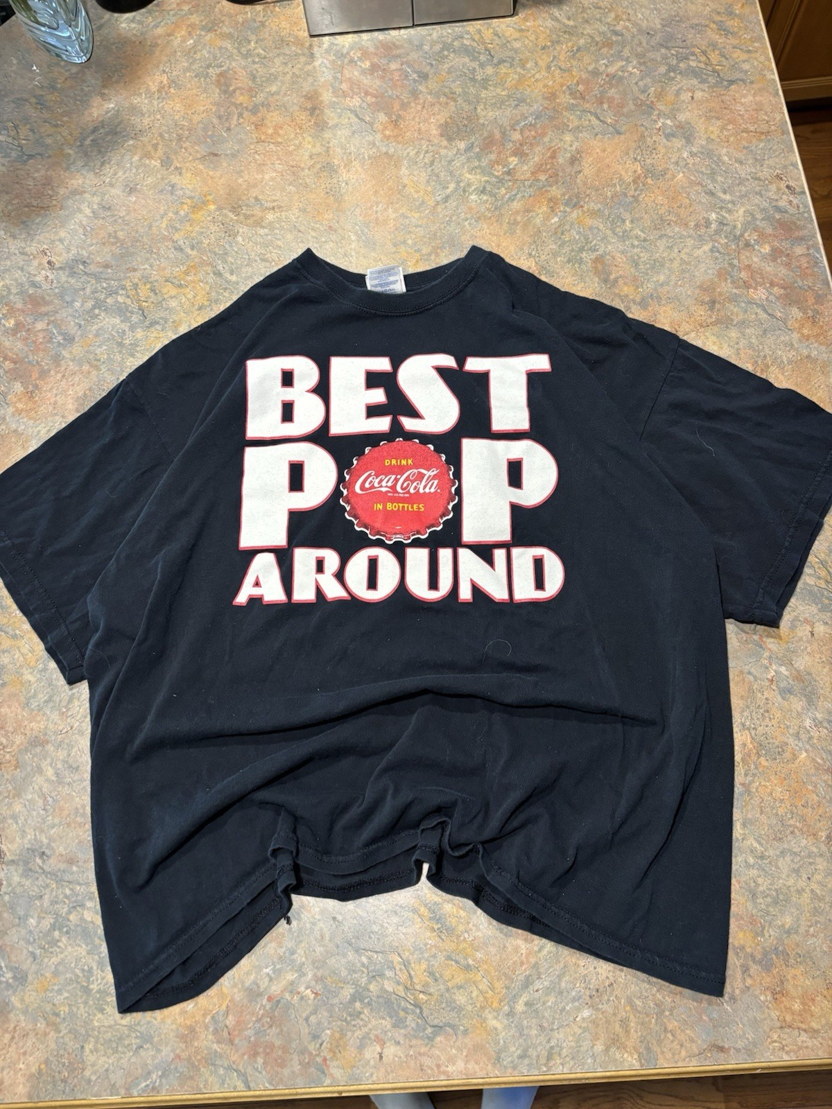 Vintage Y2K Coca-Cola Coke Graphic Print “Best Pop Around” Tee Men’s Size 2XL gallery
