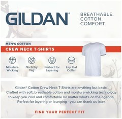 Gildan (5-pack) Bulk Solid Ultra Cotton Short Sleeve Blank Tee T-Shirt SAND