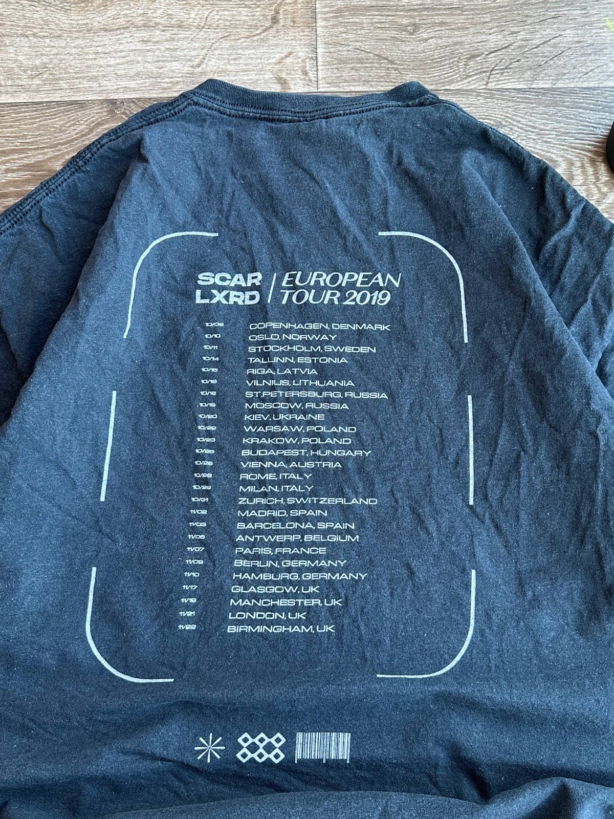 Scarlxrd European Tour 2019 Vintage Heavy Metal T Shirt Mens Size 2XL Navy gallery