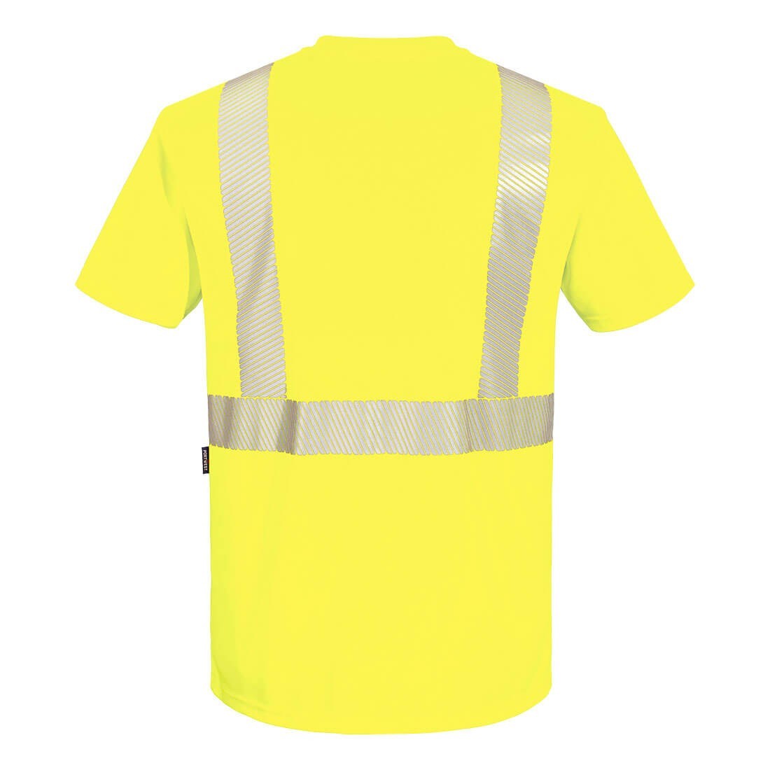 Portwest S196 - Hi-Vis Segmented Tape Contrast T-Shirt S/S YELLOW SIZES 3X-6X* gallery