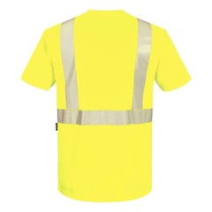 Portwest S196 – Hi-Vis Segmented Tape Contrast T-Shirt S/S YELLOW SIZES 3X-6X*