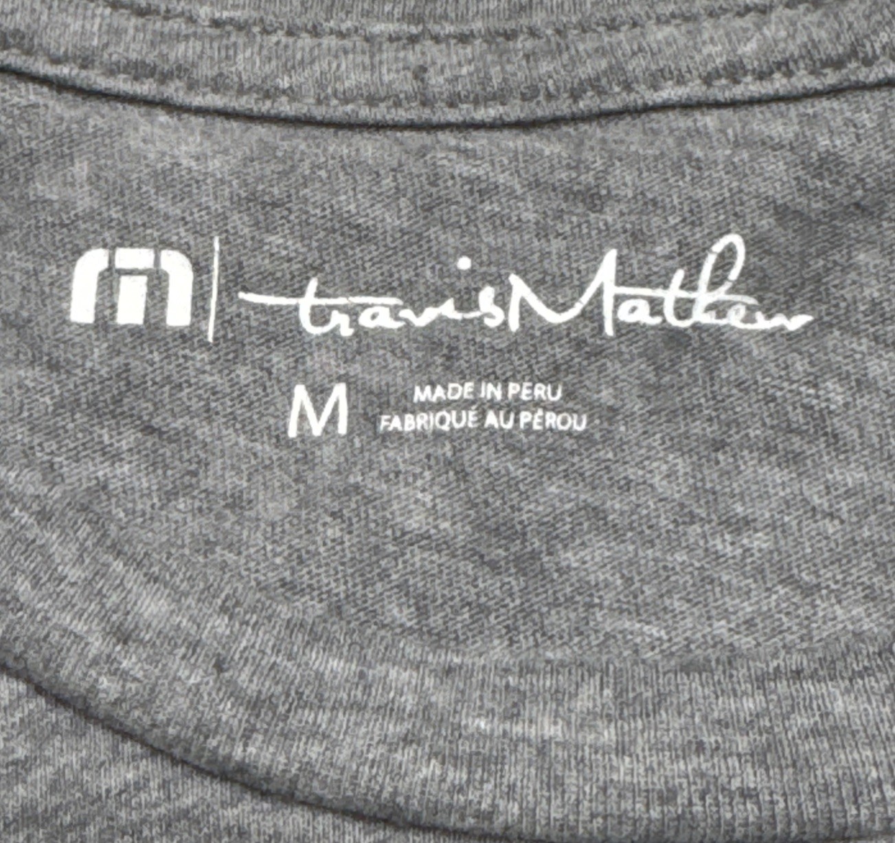 Travis Mathew - USA Logo - Men’s Sz Medium - Gray Golf Shirt 4th of July gallery