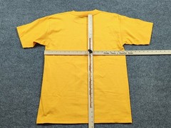 Vintage West Virginia Shirt Mens Medium Yellow Travel Y2K Bayside Heavyweight