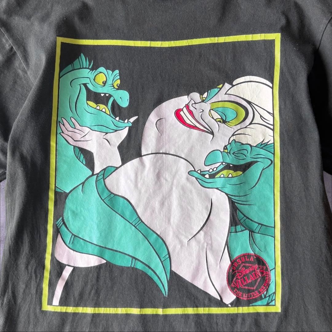 Vintage Disney Ursula Villains T-Shirt 90s USA SM Rare Tee 51cm Used gallery