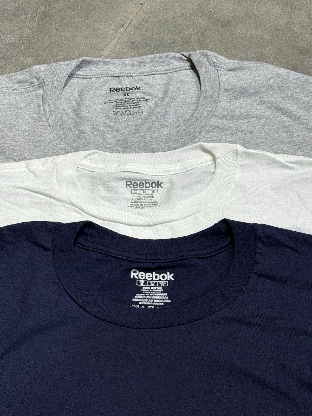 Reebok Men's Short Sleeve 6 Pack New T-Shirt, Size XL (6 Colors Pack) gallery