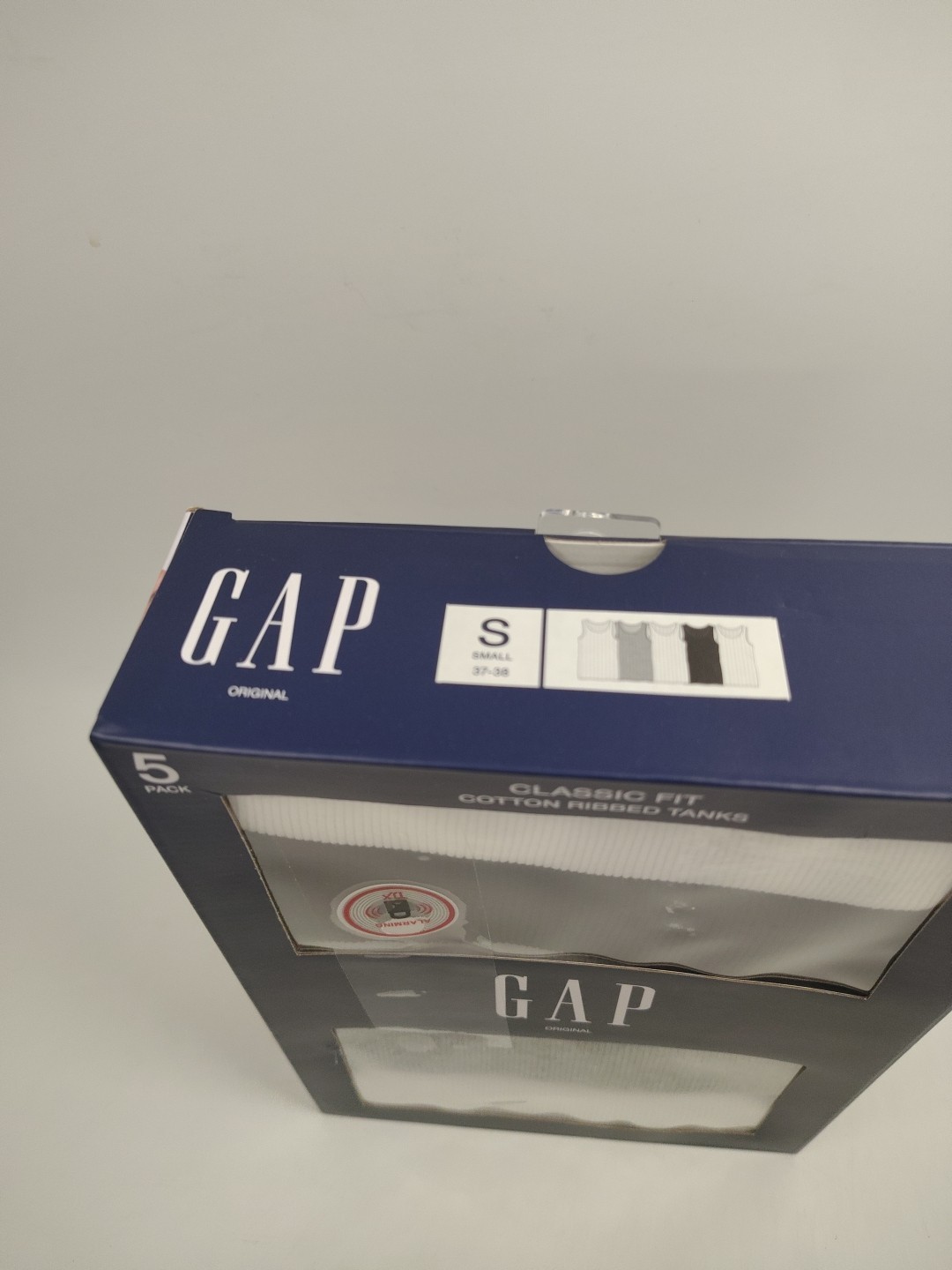 Gap 5 Pack Cotton Ribbed Classic Fit Tank Tops Black White & Gray Size Small New gallery