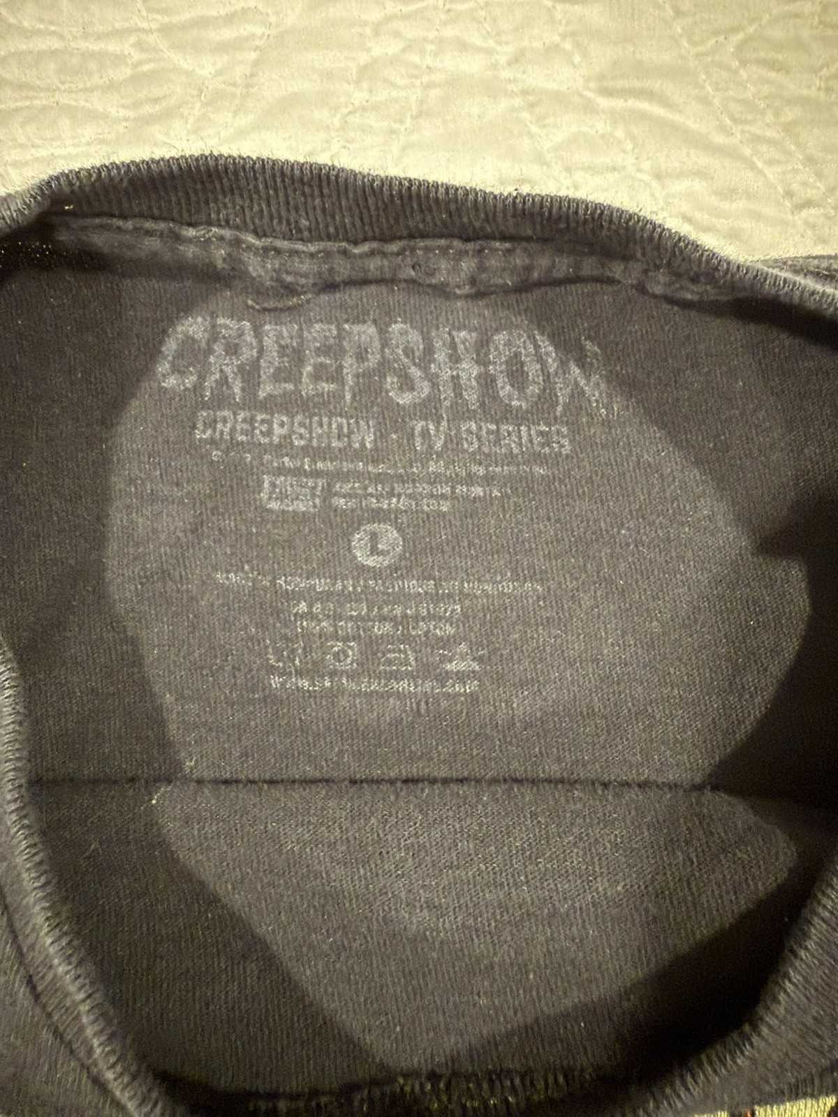 Fright Rags Creepshow T Shirt TV Horror Show Justin Osbourn Design Mens Large gallery